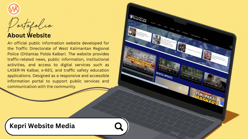 Ditlantas Polda Kalbar Website by KWM Webs