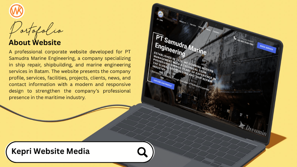 PT Samudra Marine Engineering Website by KWM Webs