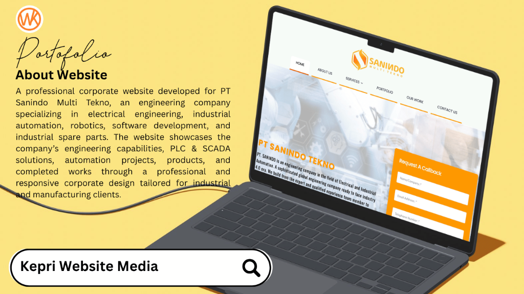 PT Sanindo Multi Tekno Website by KWM Webs