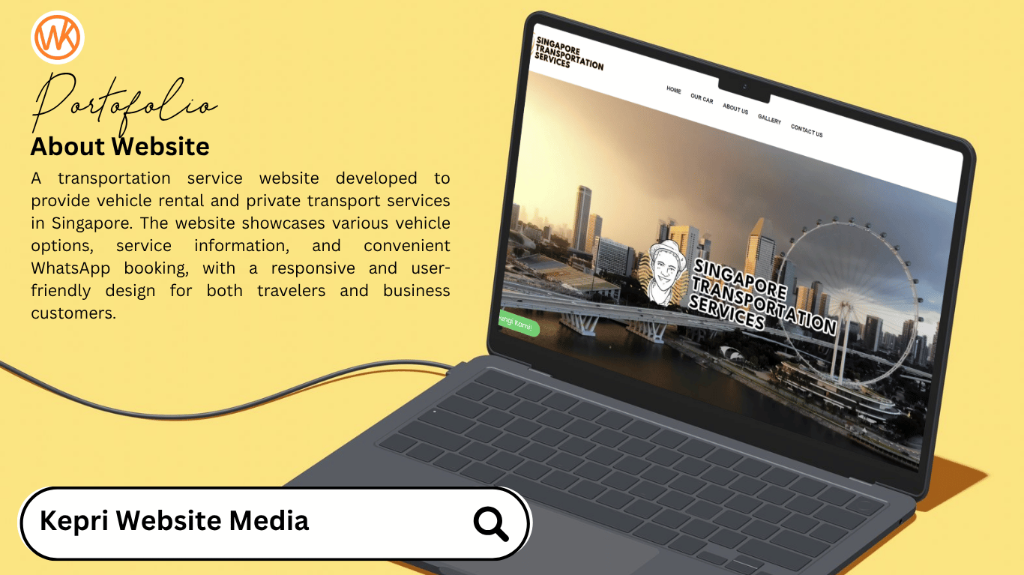 Singapore Transportation Services Website by KWM Webs