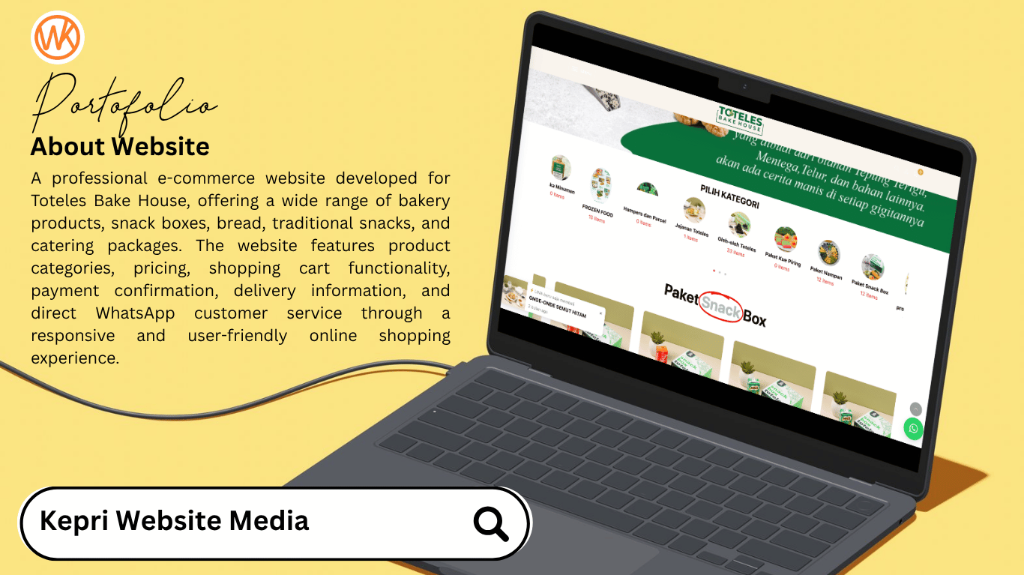 Toteles Bake House Website by KWM Webs